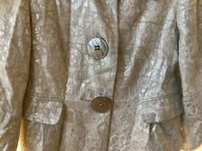 Vintage silver brocade for sale  WOLVERHAMPTON