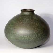 Vaso de bronze japonês flor Takaoka doki assinado pelo artista Wabi-Sabi Decor BV637, usado comprar usado  Enviando para Brazil