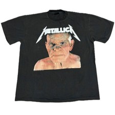 Vintage 1991 Metallica Tour Enter The Sandman Old Man XL Ponto Único REIMPRESSÃO comprar usado Vintage 1991 Metallica Tour Enter The Sandman Old Man XL Ponto Único REIMPRESSÃO comprar usado  Enviando para Brazil