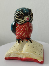 Preciosa figura decorativa de un búho sabio posado sobre un libro Pintada  comprar usado  Enviando para Brazil