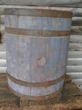 barril de tinta azul antigo madeira original H.S. Pierce & Co. Cavendish Vermont comprar usado barril de tinta azul antigo madeira original H.S. Pierce & Co. Cavendish Vermont comprar usado  Enviando para Brazil