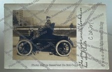 cartão postal antigo RPPC homem em automóvel carro a motor foto real  comprar usado  Enviando para Brazil