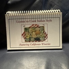 License To Cook Italian Style California Wineries Vintage Rare Cookbook 2001 comprar usado  Enviando para Brazil