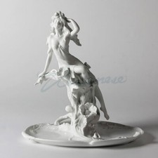 Escultura de arte moderna 10" porcelana polonesa maçante abstrata jovem Arnover menina estátua comprar usado  Enviando para Brazil