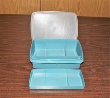TUPPERWARE TUPPER CRAFT STOW-N-GO ARTESANATO/RECIPIENTE DE ARMAZENAMENTO COM BANDEJA comprar usado  Enviando para Brazil