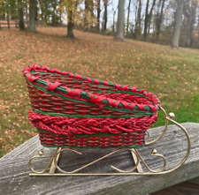 Wicker sleigh red for sale  Annapolis