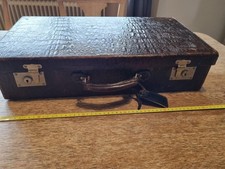 Vintage alter lederkoffer gebraucht kaufen  Bedburg
