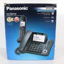 Usado, Combo de telefone Panasonic KX-TGF320E com e sem fio máquina de resposta para escritório em casa comprar usado  Enviando para Brazil