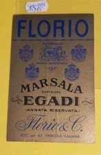 Cartolina pubblicitaria florio usato  Avellino