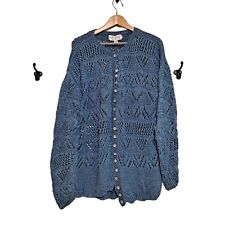 Vintage crochet cardigan for sale  Roy