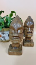 Pair vintage wooden for sale  POLEGATE