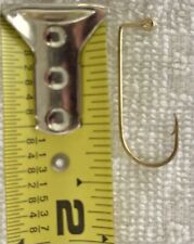 Ganchos clássicos estilo garra águia 575, ganchos de gabarito com acabamento dourado, tamanho 2/0, 100 peças comprar usado  Enviando para Brazil