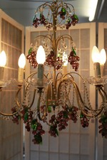 Lustre métal doré d'occasion  Cosne-Cours-sur-Loire