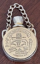 Usado, 1950's Pennsylvania mini frasco de perfume lembrança de latão, parafuso na parte superior comprar usado  Enviando para Brazil