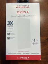 Cristal protector invisible ZAGG + Protector de pantalla para iPhone X - Caja abierta segunda mano  Embacar hacia Mexico