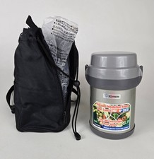 Zojirushi Mr. Bento frasco de almoço de aço inoxidável prata isolamento a vácuo comprar usado  Enviando para Brazil