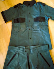 Gay lederuniform dunkelgrün gebraucht kaufen  Freiburg im Breisgau