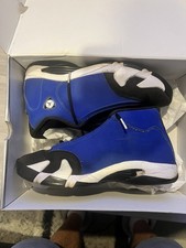 Air Jordan 14 Retro "Laney" Tamanho 13- OG Azul/Preto/Amarelo Com Caixa - FRETE GRÁTIS! comprar usado  Enviando para Brazil