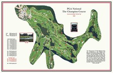 PGA National-1981 Fazio/Nicklaus-2015 Honda Championship a VintageGolfCourseMap comprar usado  Enviando para Brazil