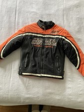 Jaqueta juvenil Harley Davidson com detalhe de couro forro acolchoado comprar usado  Enviando para Brazil