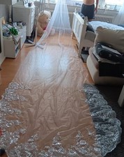 Schleier haarschmuck hochzeit gebraucht kaufen  Langenfeld (Rheinland)