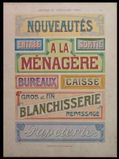 Art nouveau signs d'occasion  Expédié en Belgium