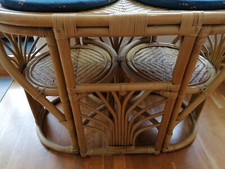 Rattansitzgruppe stühle tisch gebraucht kaufen  Isny im Allgäu