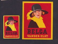 2 Ancienne étiquette   allumettes Belgique  BN17410805 Belga Femme Cigarette comprar usado  Enviando para Brazil