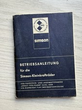 Simson betriebsanleitung klein gebraucht kaufen  Georgenthal