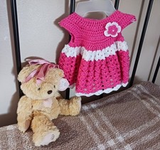 Vestido de crochê bebê menina foto adereço bebê renascido presente, usado comprar usado  Enviando para Brazil