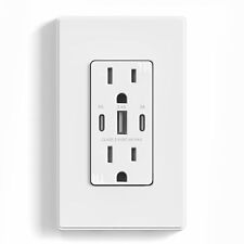 Tomada USB C, 30W 6.0 Amp 3 portas tomada USB C 15A receptáculo resistente a adulteração comprar usado  Enviando para Brazil