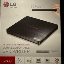 NOVO EM FOLHA GRAVADOR DE DVD externo LG preto ultrafino portátil SP60 DVDRW comprar usado NOVO EM FOLHA GRAVADOR DE DVD externo LG preto ultrafino portátil SP60 DVDRW comprar usado  Enviando para Brazil