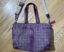 Purple canvas leather for sale  Louisville