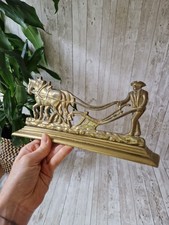 Vintage solid brass for sale  HELSTON