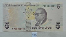 115 turquie billet d'occasion  Tulette