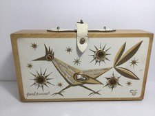 Usado, Bolsa Enid Collins Of Texas Roadrunner caixa de madeira 1965 comprar usado  Enviando para Brazil