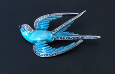 Vintage enamel marcasite for sale  BANBURY