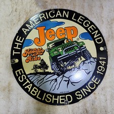 Placa de esmalte Jeep Adventure 28 x 28 polegadas comprar usado  Enviando para Brazil