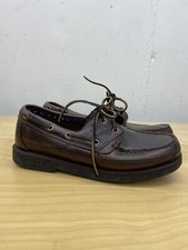 VINTAGE Timberland Masculino Clássico 4 Olhos Lug Sapato de Barco em Borgonha Tamanho 9.5, usado comprar usado  Enviando para Brazil