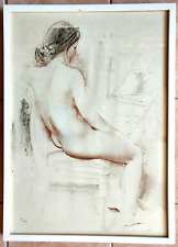 Litografia nudo femminile usato  Trevenzuolo