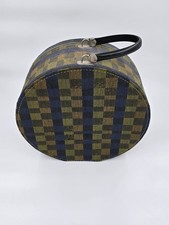 Caixa de chapéu estilo tronco redondo vintage/caixa de armazenamento acabamento em tecido e couro ~15′′ de altura comprar usado Caixa de chapéu estilo tronco redondo vintage/caixa de armazenamento acabamento em tecido e couro ~15′′ de altura comprar usado  Enviando para Brazil