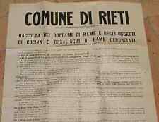 Manifesto pubblicitario comune usato  Foligno