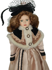 Schöne porzellanpuppe 47cm gebraucht kaufen  Twistringen