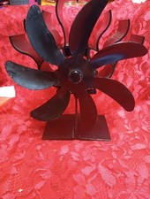 Ventilador de chimenea de estufa de 7 aspas alimentado por calor para estufa de leña y leña segunda mano  Embacar hacia Mexico