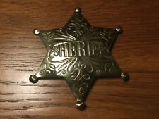 Brass sheriff badge for sale  BASINGSTOKE