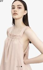 Vestido romy MAGALI PASCAL sem mangas bege/nude tamanho M tamanho 12 algodão seda, usado comprar usado  Enviando para Brazil