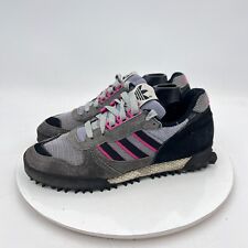 Tênis de treinamento vintage Adidas maratona masculino tamanho 8M cinza rosa feito na Coréia, usado comprar usado  Enviando para Brazil