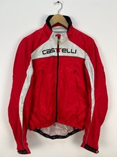 Chaqueta cortavientos ligera de ciclismo Castelli Rosso Corsa vintage para hombre talla L segunda mano  Embacar hacia Mexico