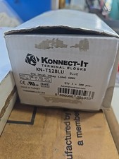 Caixa de 75 blocos terminais Automation Direct KN-T12BLU, azul, novo comprar usado  Enviando para Brazil