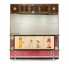 Mid century mirrored for sale  Detroit